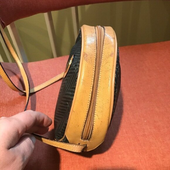 Mark Cross Vintage Logo Coated Leather Crossbody - Picture 8 of 11